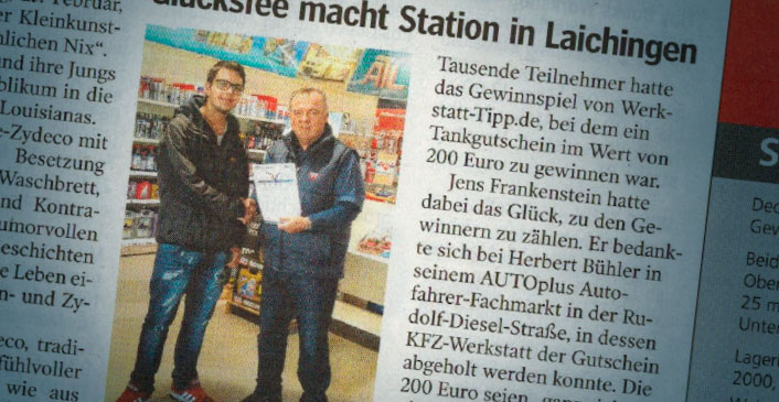 Werkstatt-Tipp.de-Gewinner in der lokalen Presse